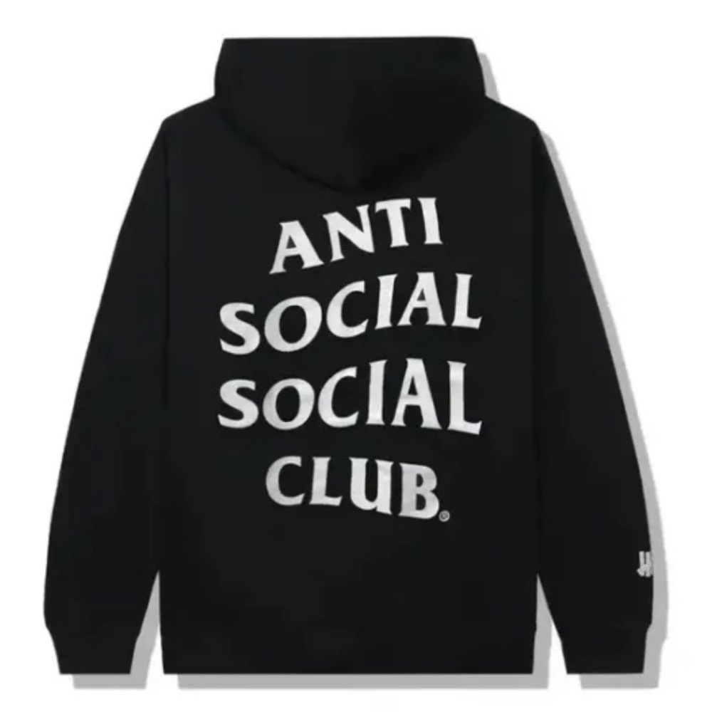 ASSC x Undefeated Paranoid Black Hoodie (3M Reflective)